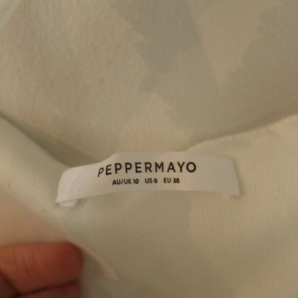 Peppermayo Midnight Rhapsody Ruffle Mini Dress Size 6 - Picture 11 of 15